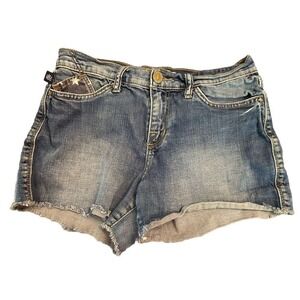Rock Revival Womens Size 6  Patriotic Themed Denim Shorts‎